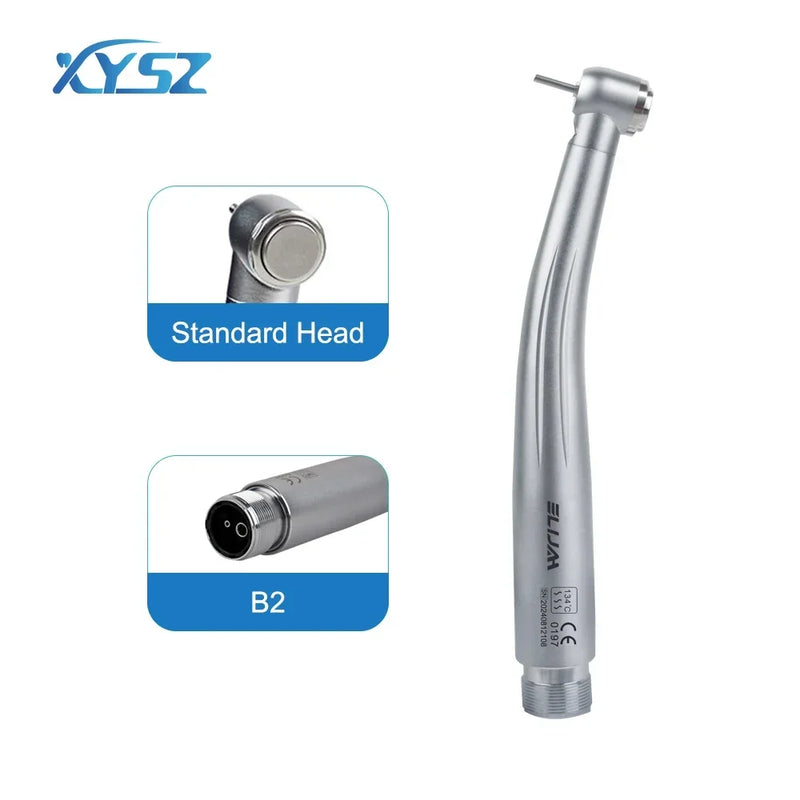 2/4 Holes Dental LED High Speed Handpiece Standard /Torque Head Three Water Spray E-generator Air Turbine Dentistry Tool