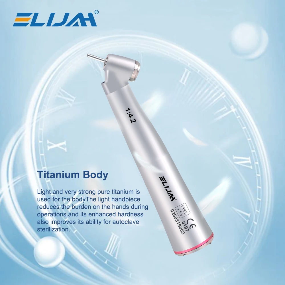 CYC247 Dental LED 1:4.2 Red Ring Contra Angle Handpiece - Denspay Dental - Contra Angle Handpiece