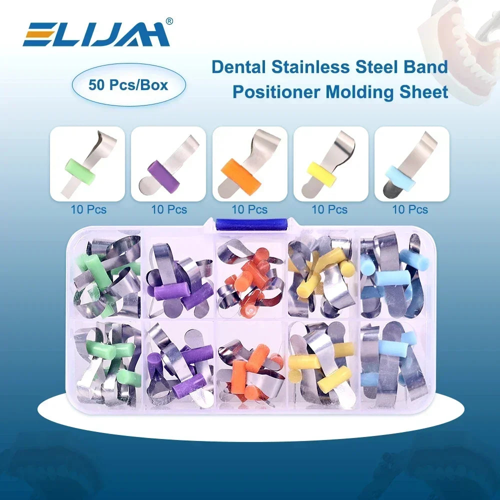 ELIJAH 50Pcs/Box Dental Molding Sheet Sectional