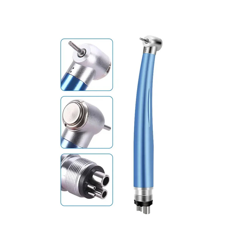 Colorful Push Button Dental High Speed Handpiece 2/4 Holes Standard Head Single Water Spray Air Turbine Dentistry Instrument