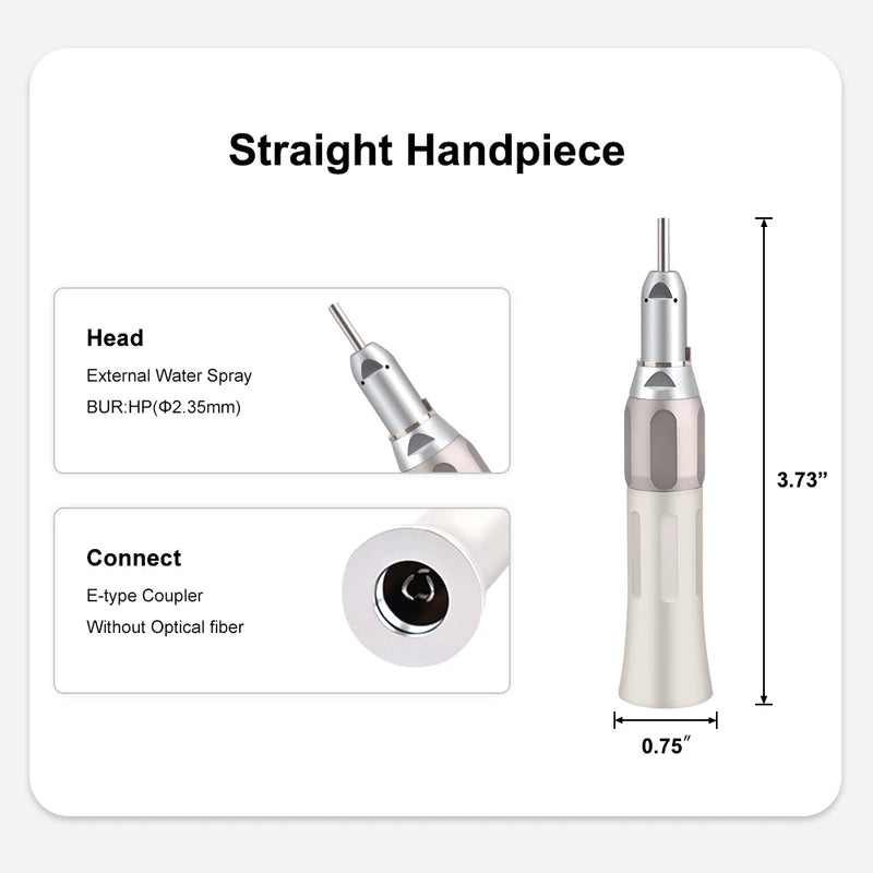 Dental Low Speed Handpiece FX Straight Head Handpiece 203C Latch Chuck Contra Angle 2/4Holes Air Turbine Dental Lab Equipment