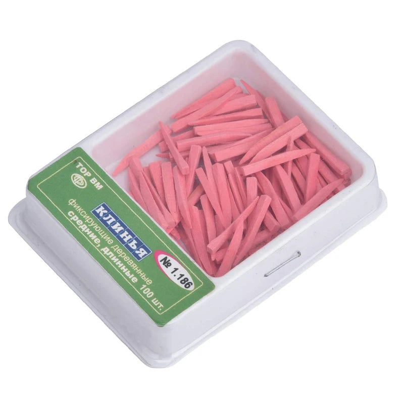 CYW093 100Pcs/Box Wooden Dental Wedges - Denspay Dental - Dental Wedges