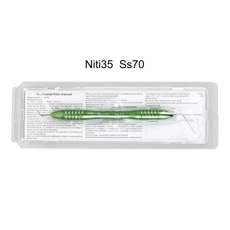 Dental Endodontic Hand Plugger Dental Gutta Percha Filler Oral Root Canal Filler Endo Hand Plugger Vertical Pressure Instrument