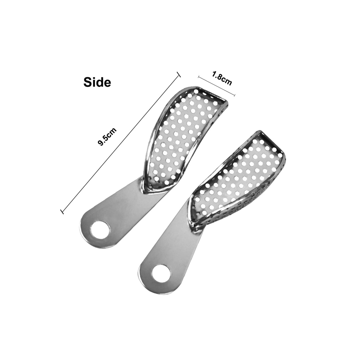 CYW019 Dental Perforated Stainless Steel Impression Trays, Reusable Metal Impression Trays