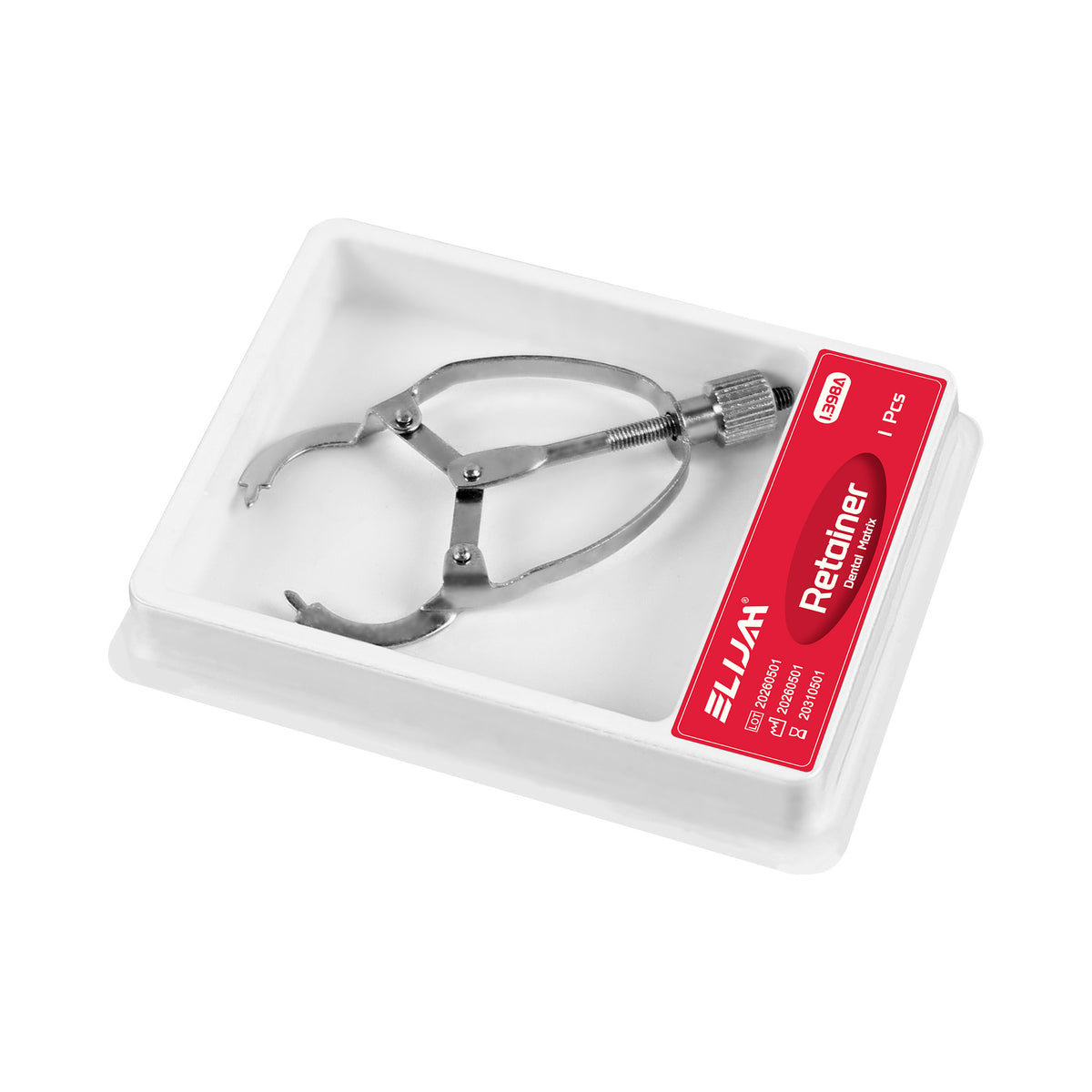 Side profile of dental matrix retainer