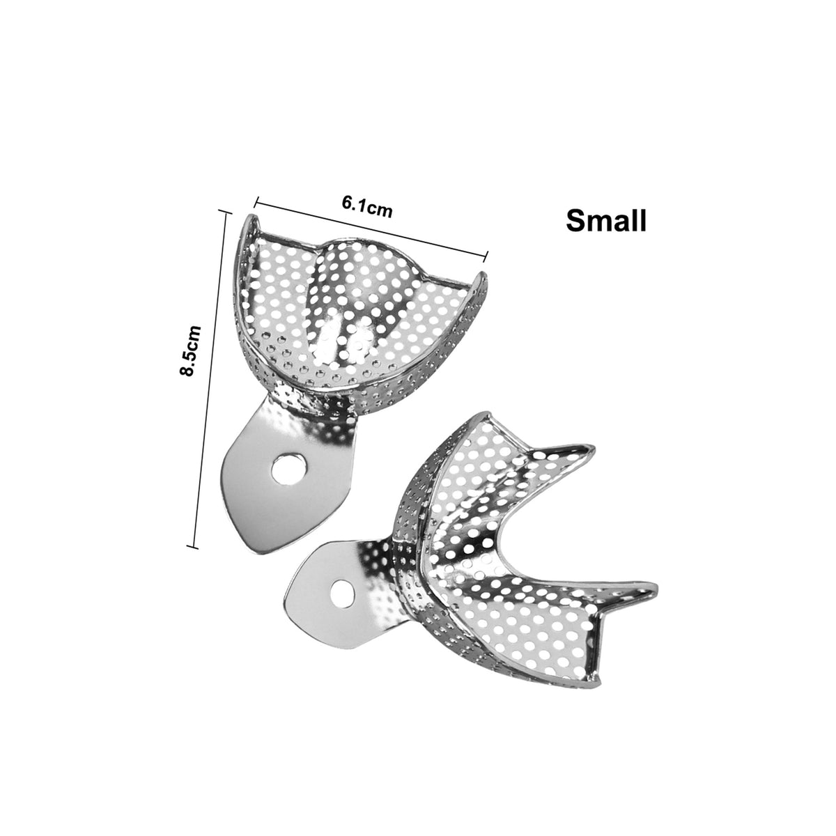 CYW019 Dental Perforated Stainless Steel Impression Trays, Reusable Metal Impression Trays