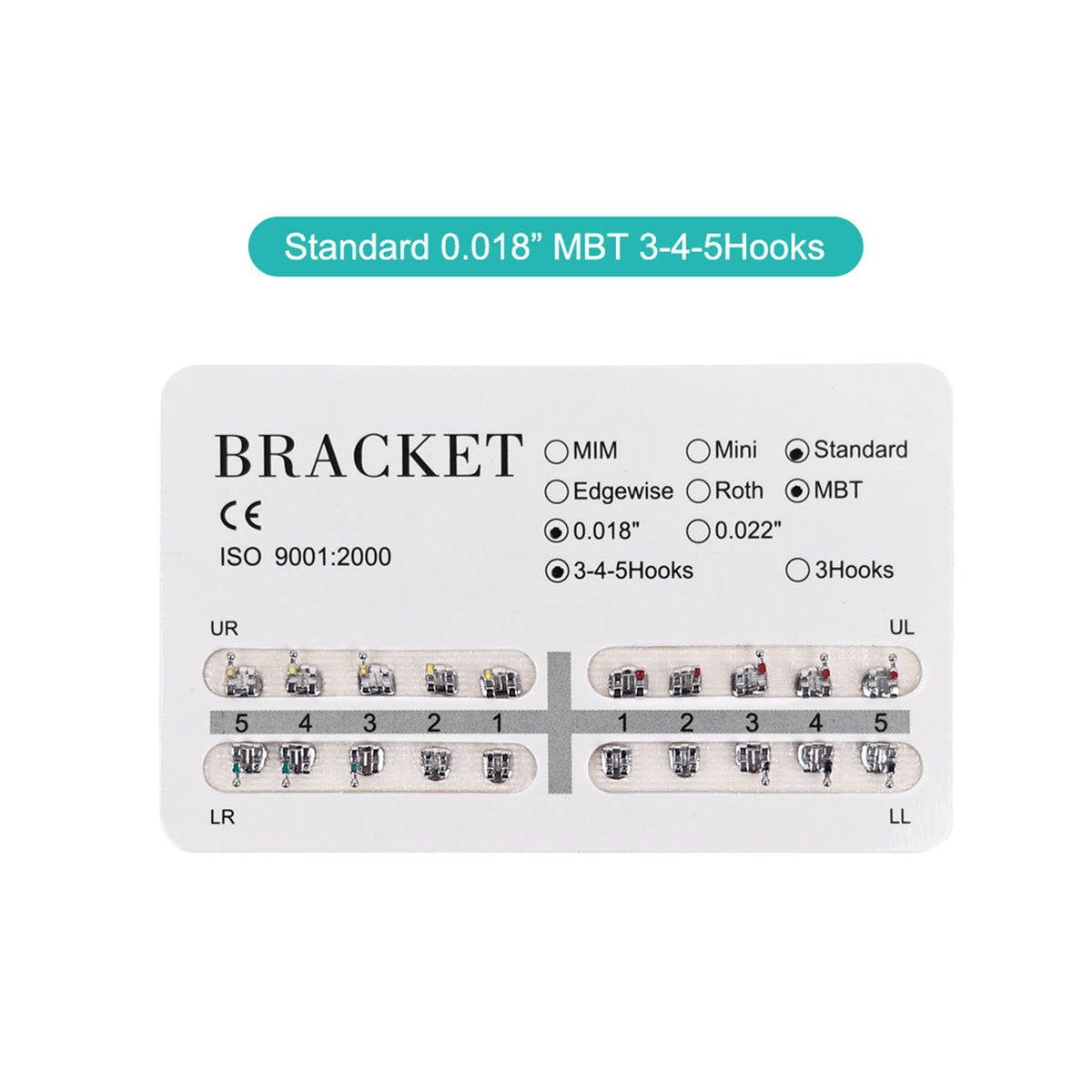 Standard0.018MBT3-4-5Hooks