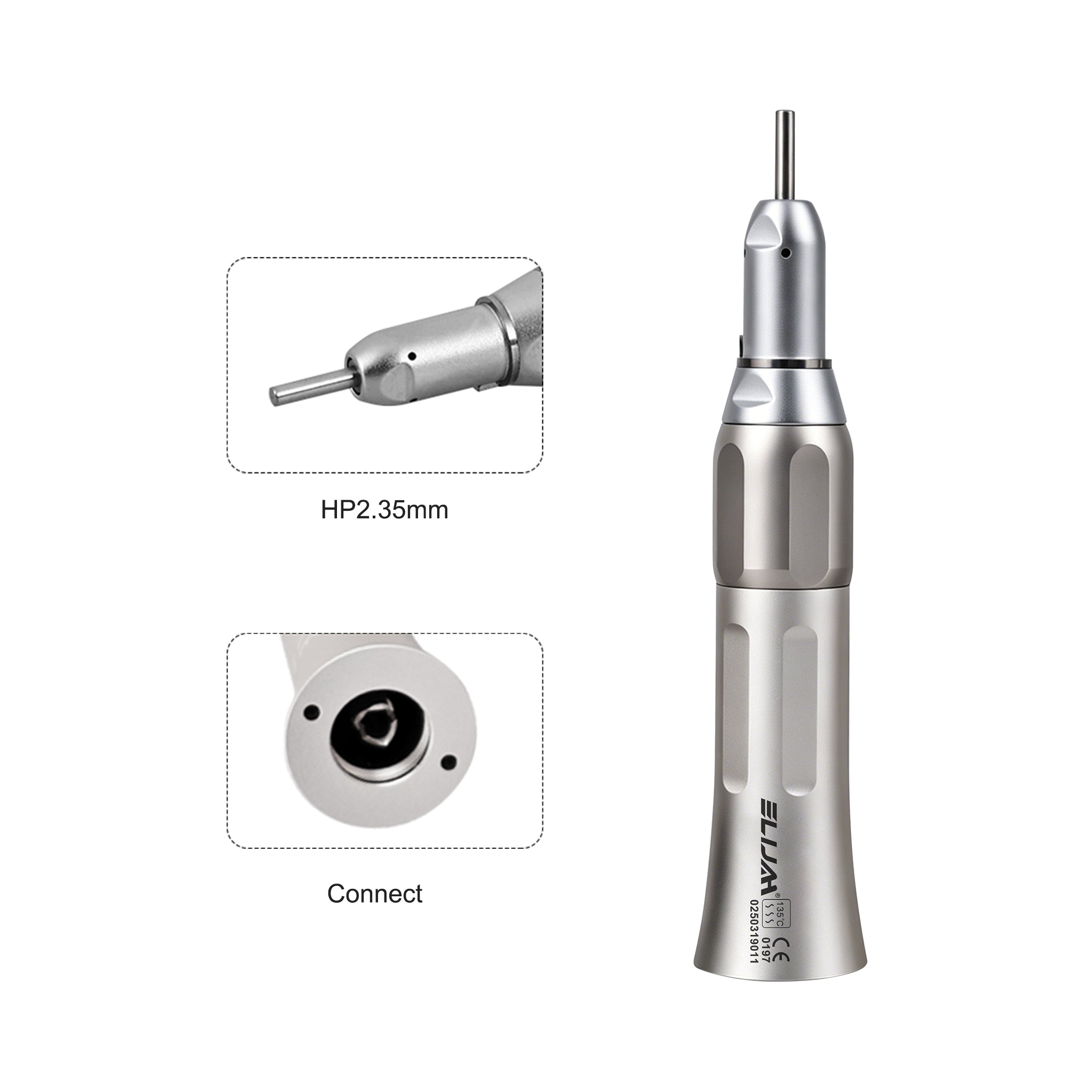 FX handpiece head close-up (chuck/spindle)