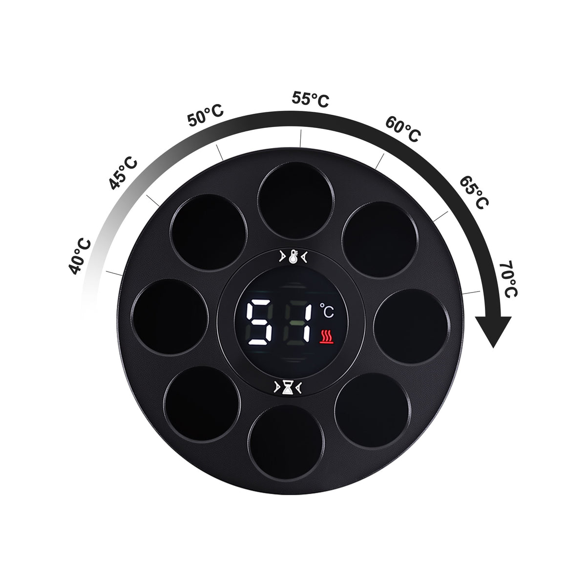 Top Hole Layout of Dental Resin Heater
