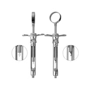 Two types dental aspirating anesthesia syringe stainless steel