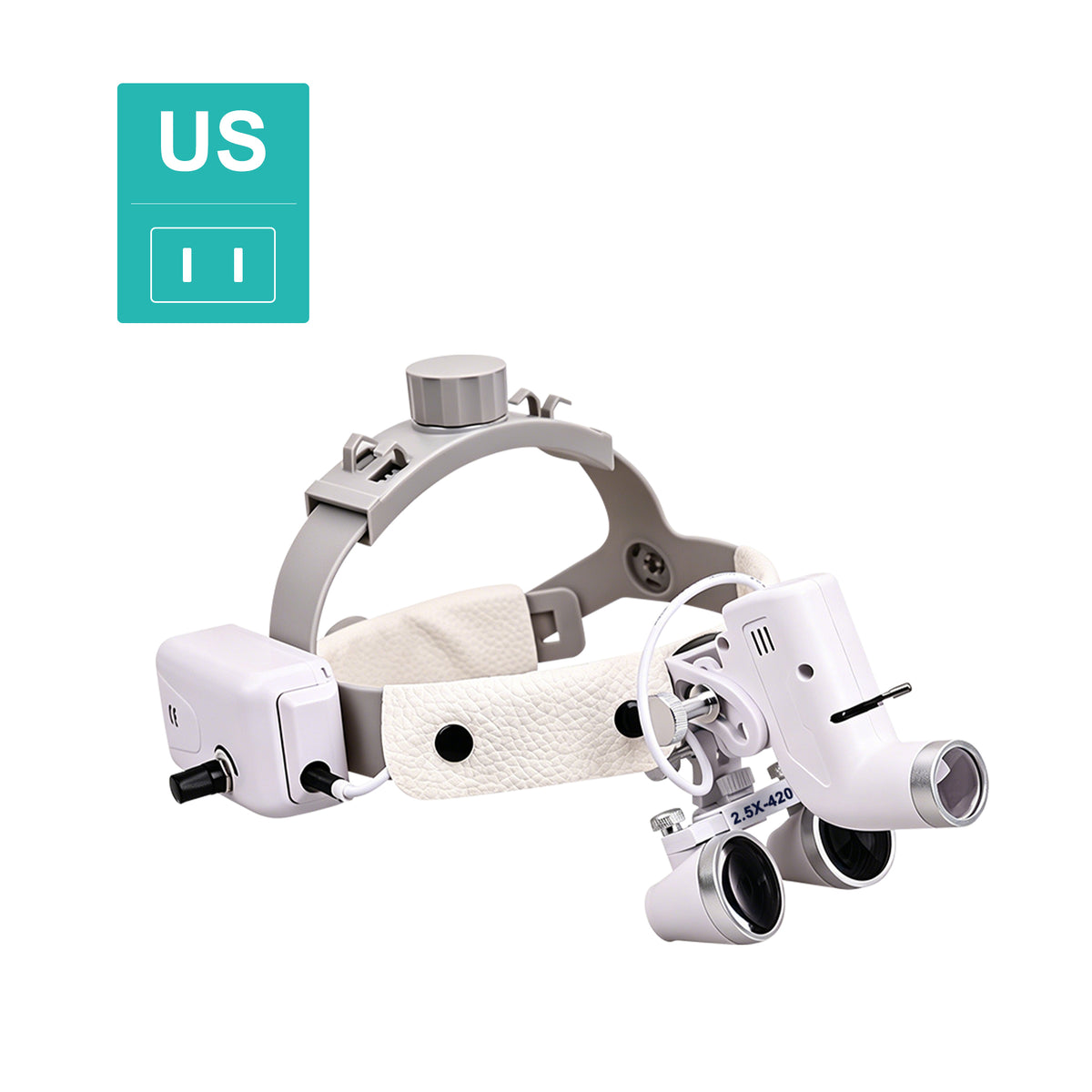 Dentist use headband dental loupes in implant surgery