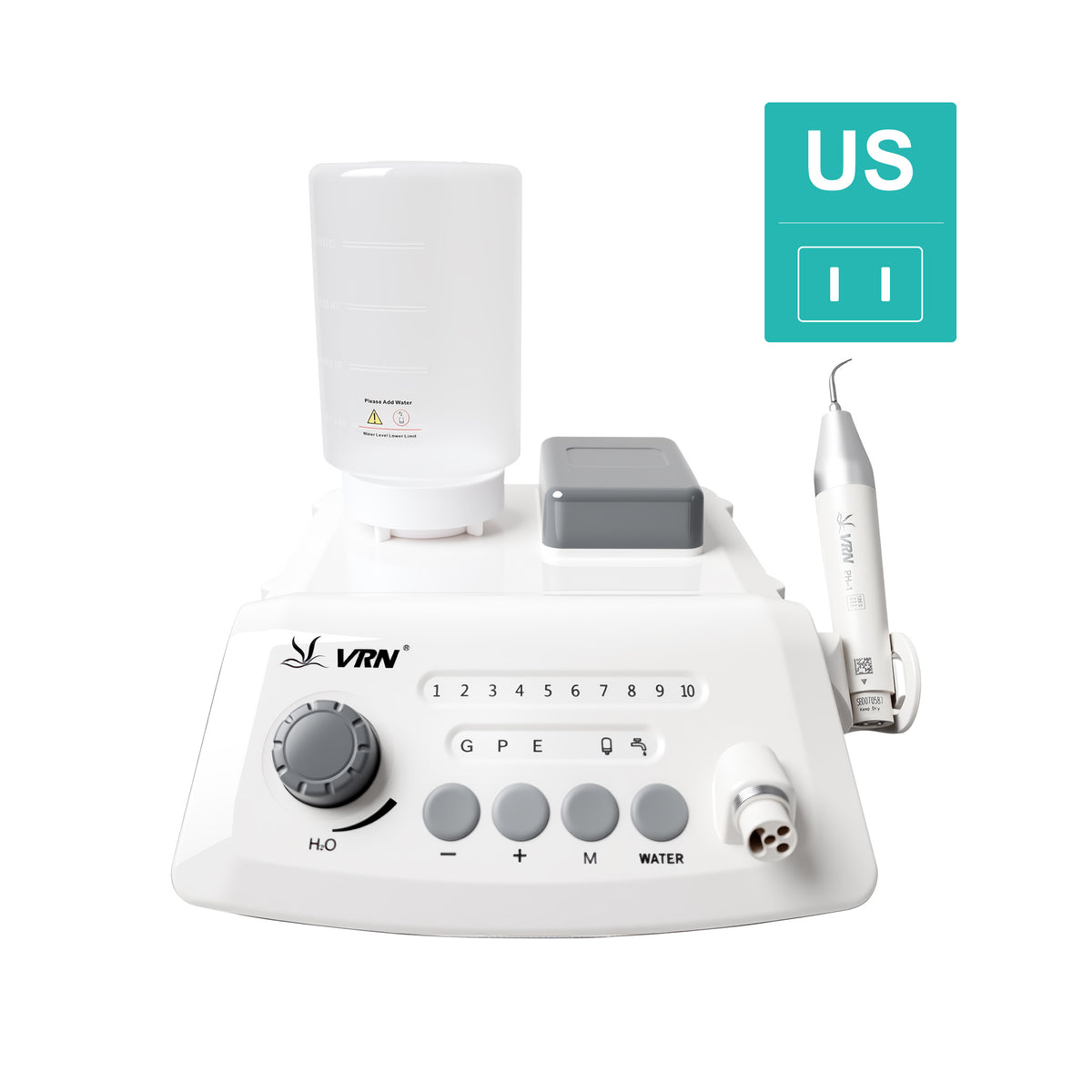 Dental LED ultrasonic piezo scaler main product shot on white background