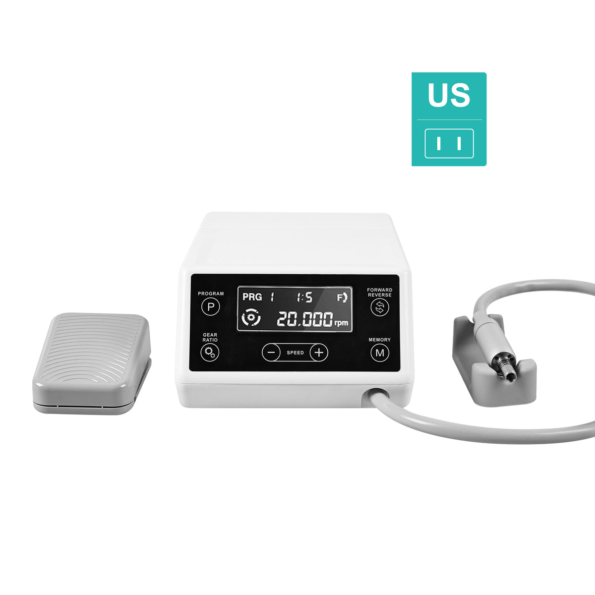 Accessory replacement guide picture for dental electric micro motor