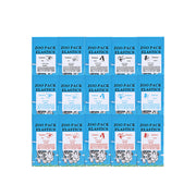 Full set of zoo pack elastics with assorted animal labels
