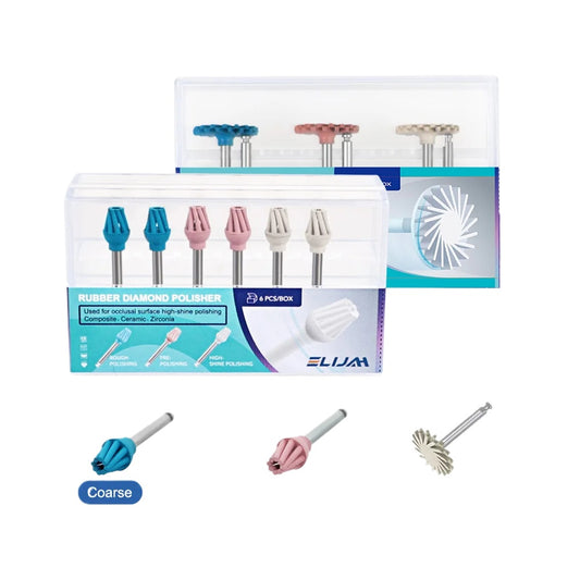 CYF282 Dental Rubber Polisher Composite Resin Polishing Diamond System Polishing Wheel Spiral Flex Dentistry Materials