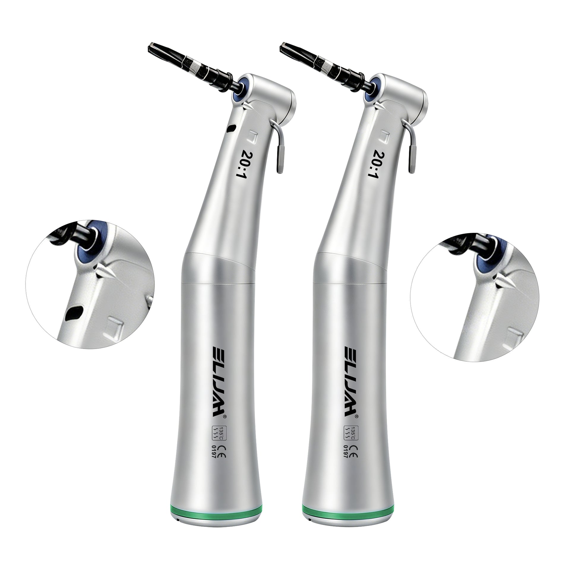clinic dedicated 20 1 fiber optic implant contra angle handpiece