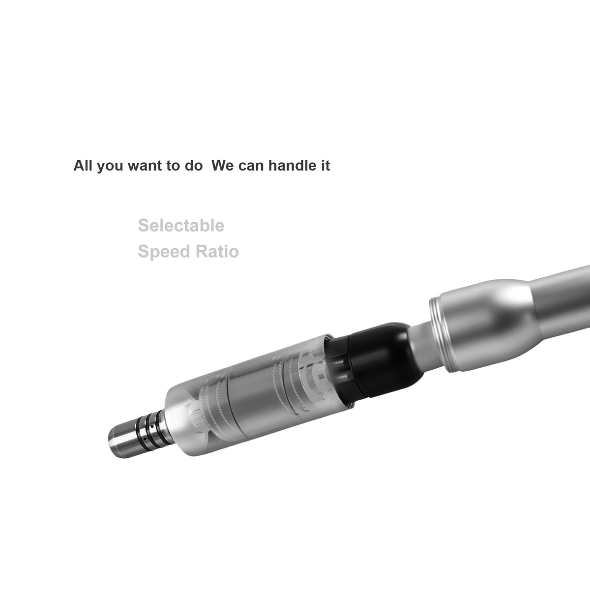 COXO brushless micromotor handpiece close‑up