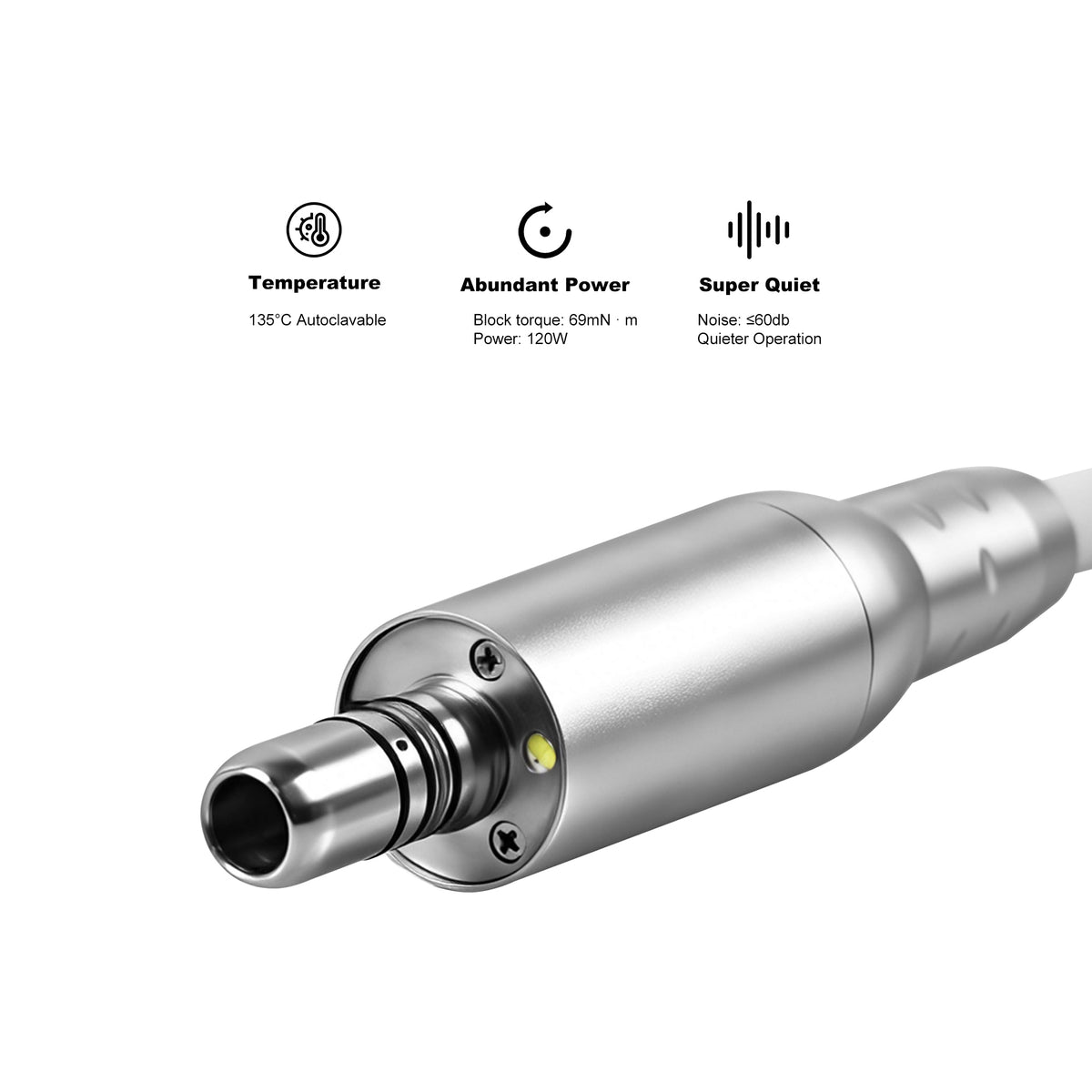 Metal handpiece connector of dental electric micro motor