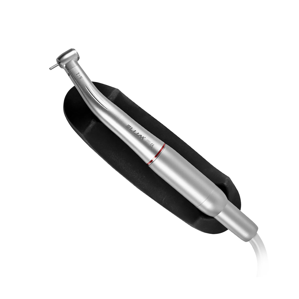 Assembled dental low-pressure motor with LED handpiece connected