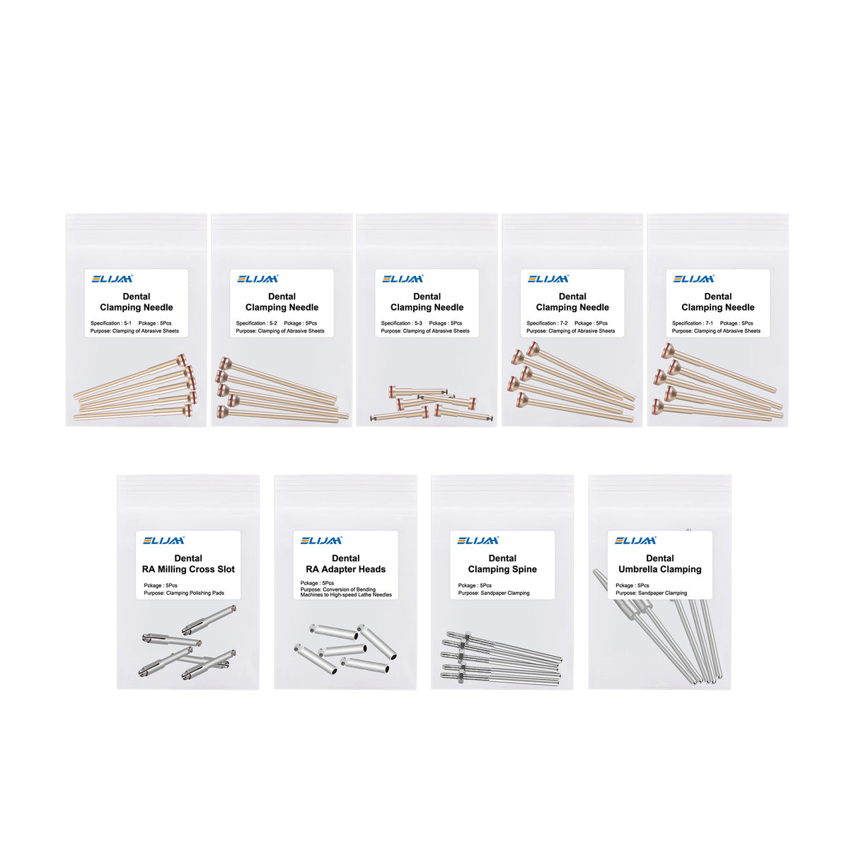 Dental Laboratory Polishing Shank 10pcs pack main product shot