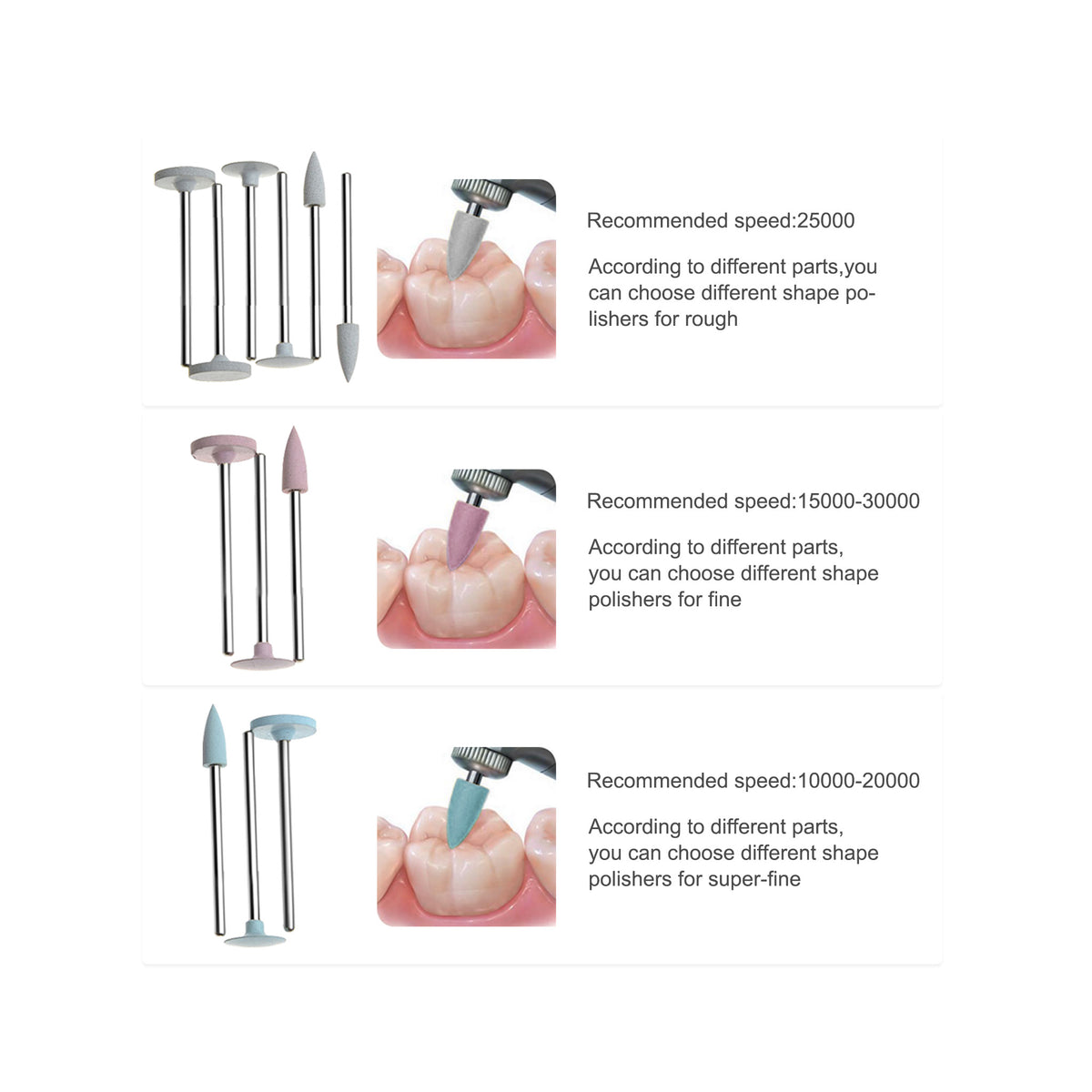 Dental technician polishing porcelain crown inside dental lab