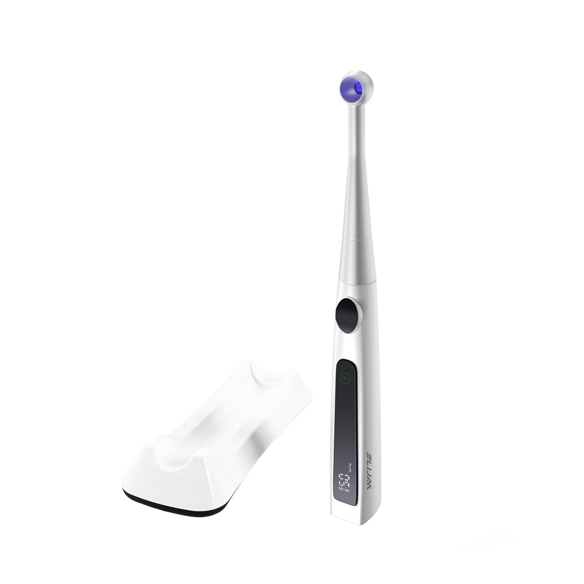 Dental wireless curing light white background main product view, cordless LED curing lamp for dental clinic