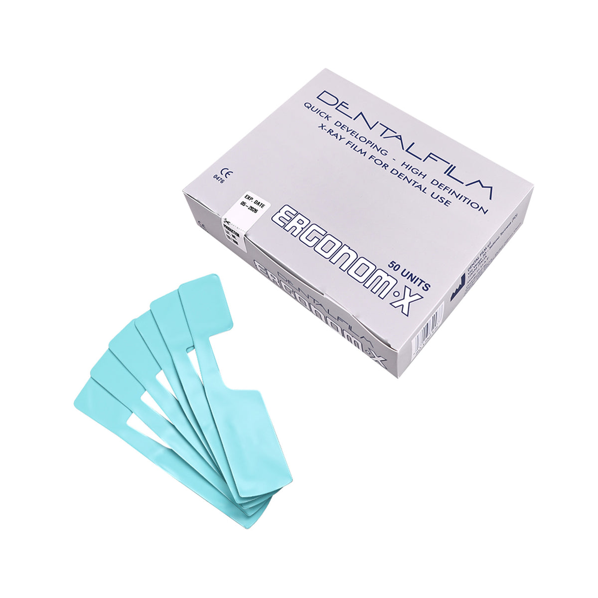 Monobath self-developing structure of dental intraoral X-ray film