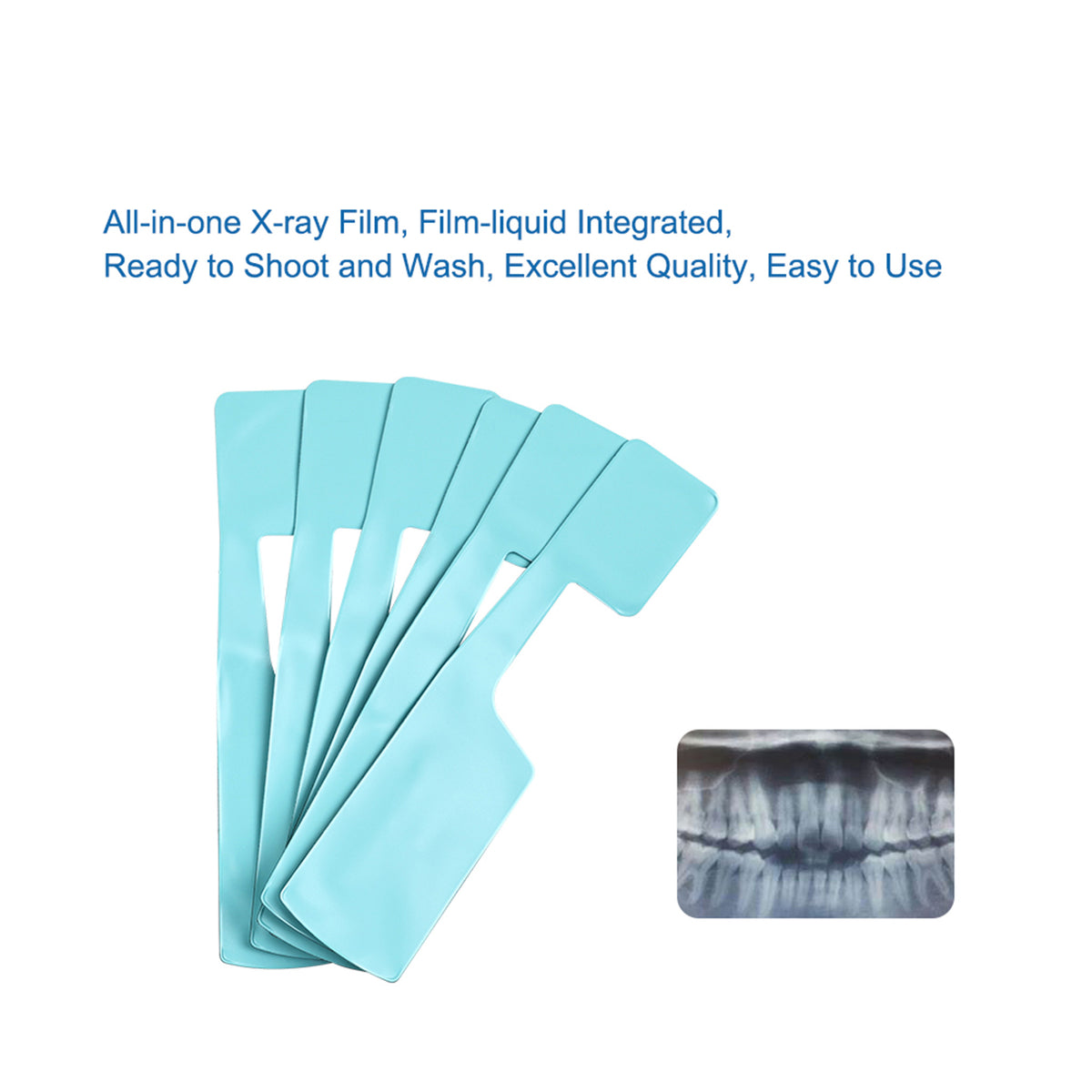 High definition radiograph effect from dental monobath X-ray film