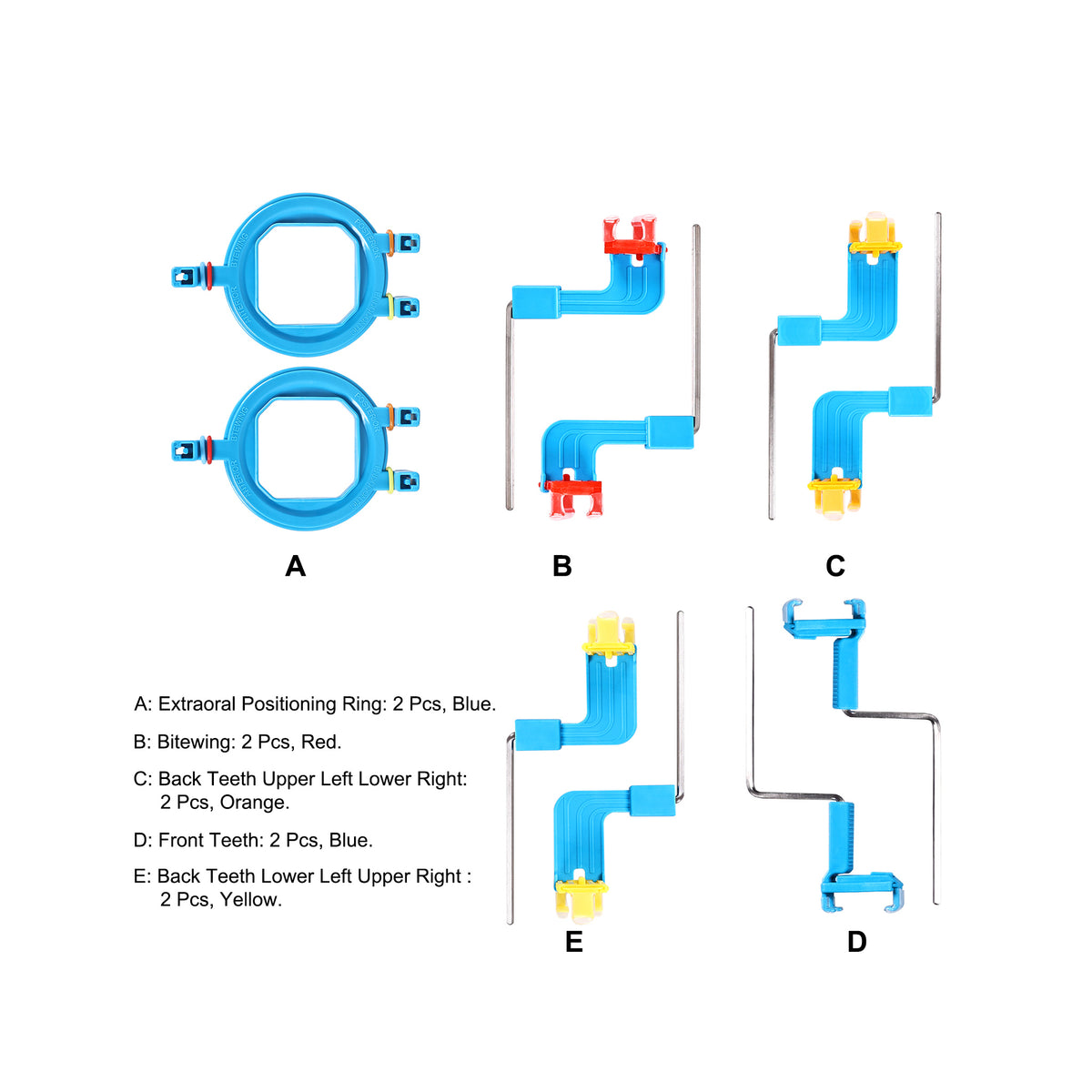 Dental Xray Sensor Holder components labeled diagram