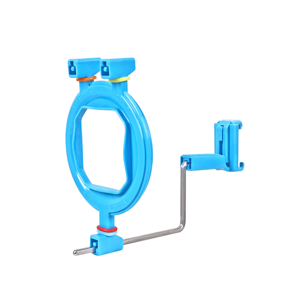 Blue extraoral positioning ring for dental x ray