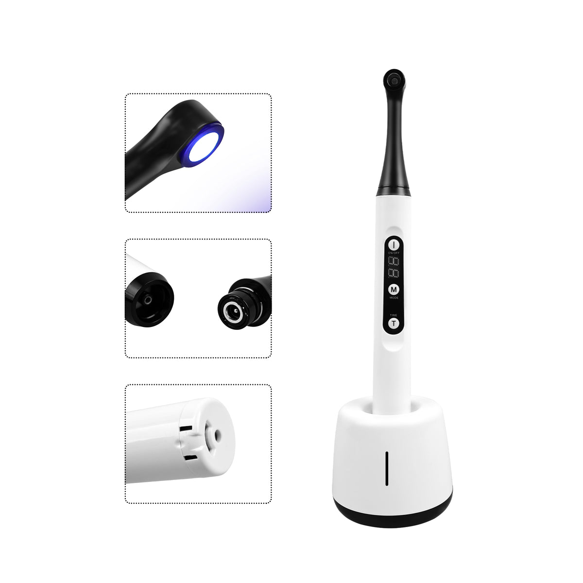Wireless charging status of rechargeable 1 SEC curing light