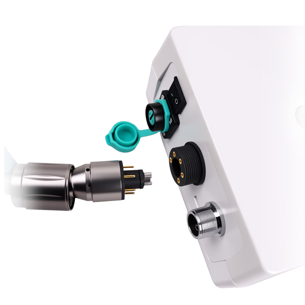 Dental brushless LED electric micromotor main product photo on white background