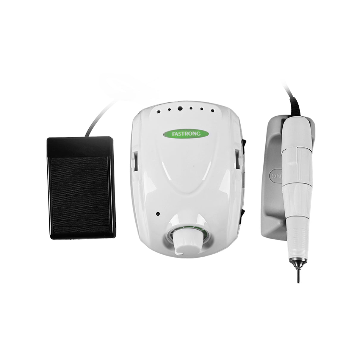 Complete kit:main unit,handpiece,foot pedal,power cord,bits