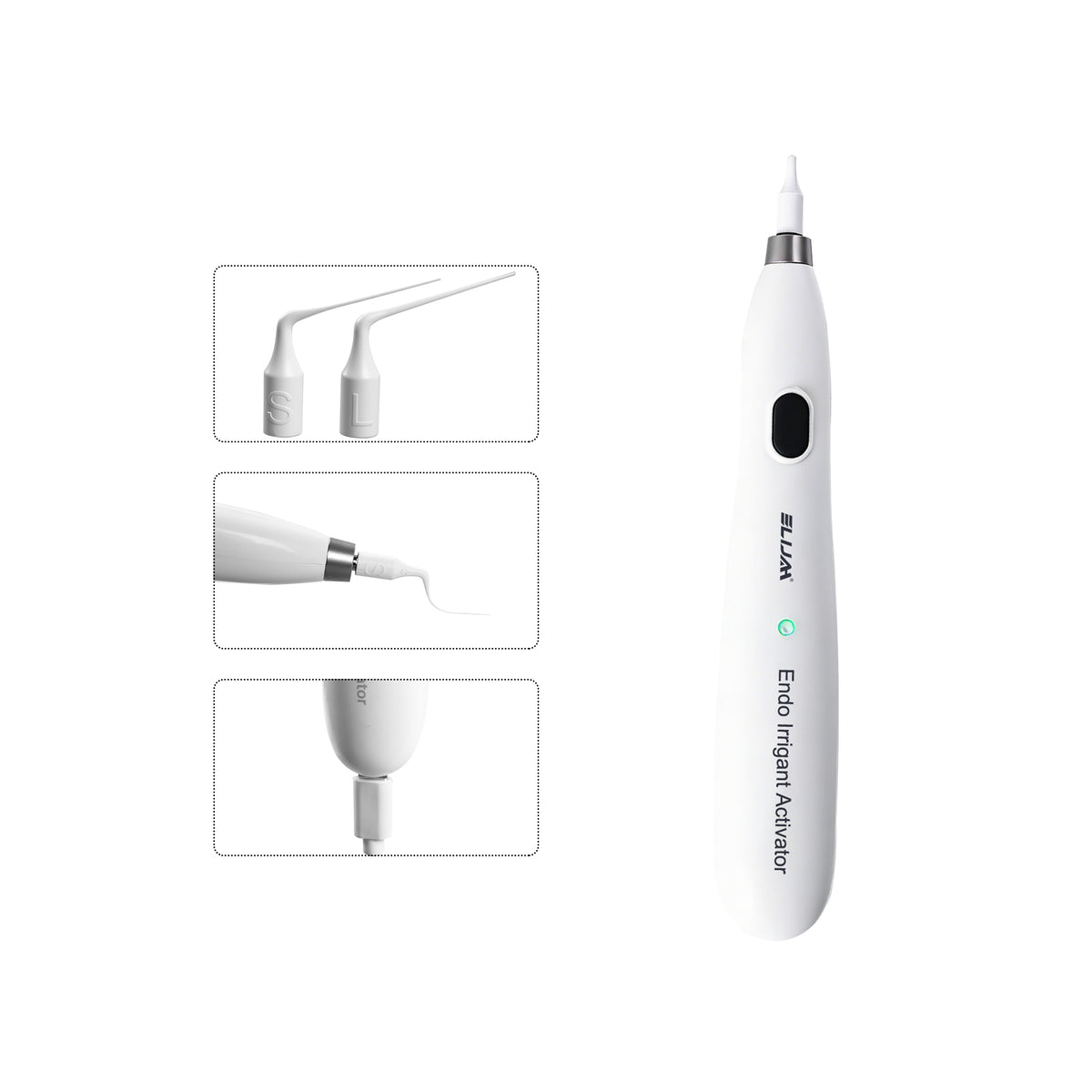 Install working tip onto dental endo irrigant activator