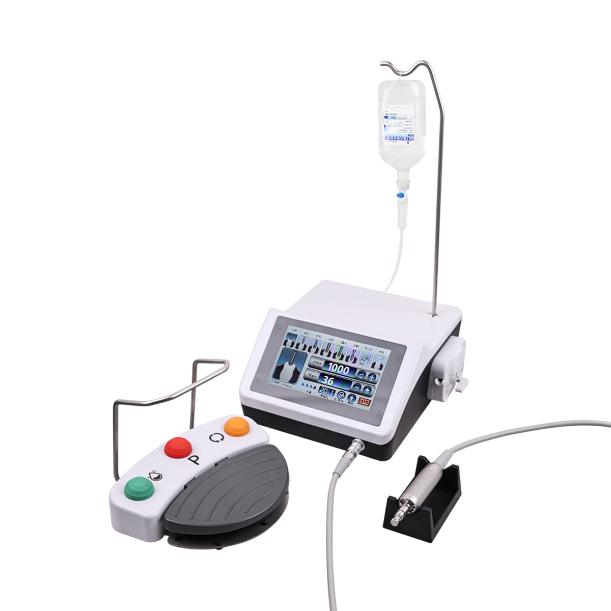 Dental implant surgical motor 45‑degree complete unit appearance