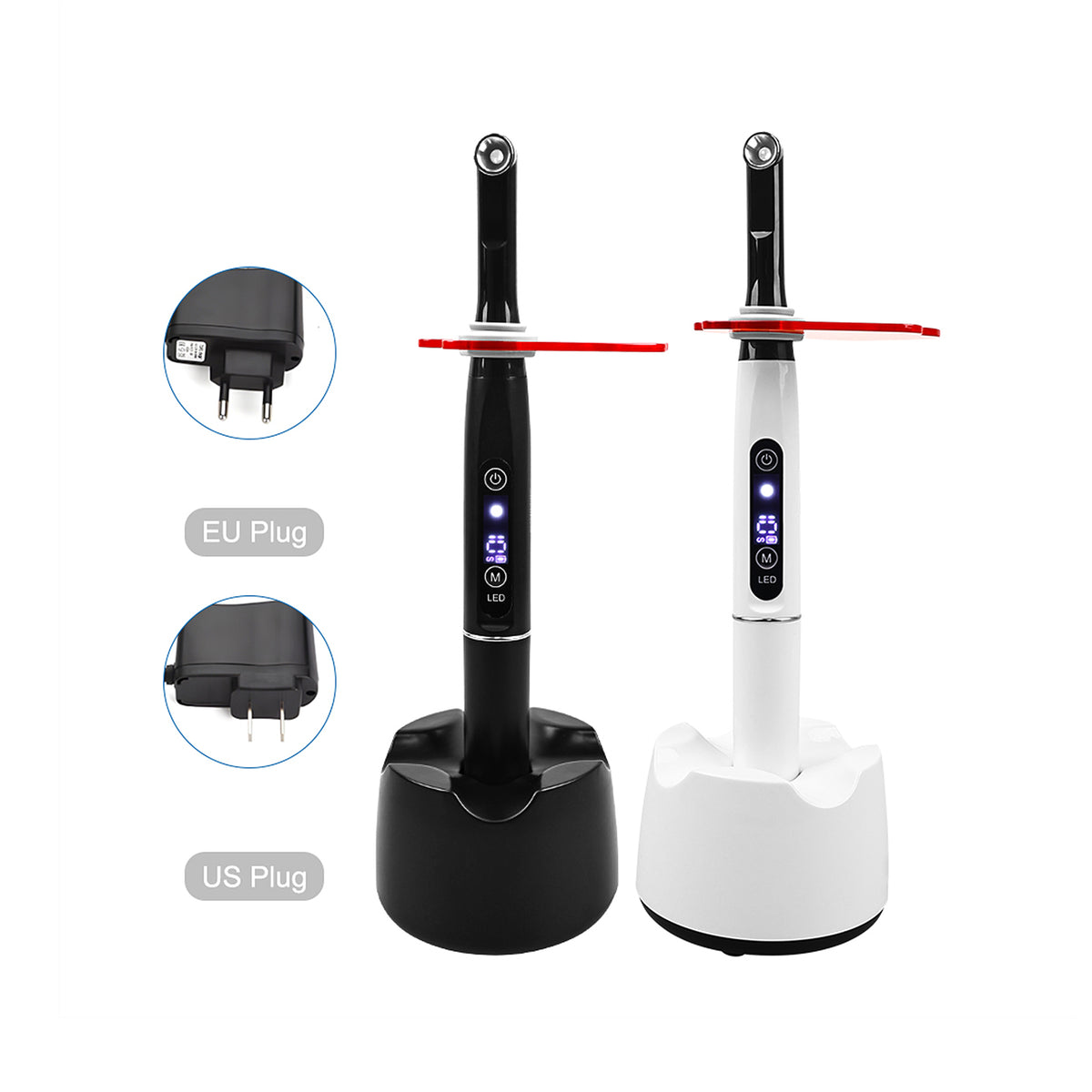 1s Colorful 5W curing light multiple housing colors display