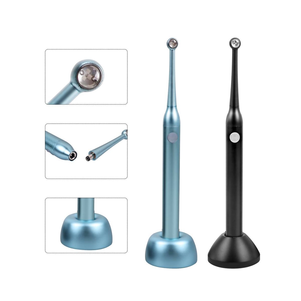 Dental LED Curing Light 1s Fast full kit with charging base & accessories