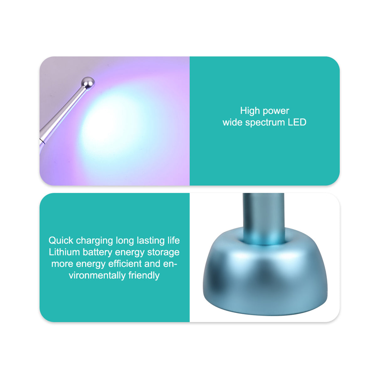 Dental LED Curing Light 1s Fast optical light guide tip close‑up