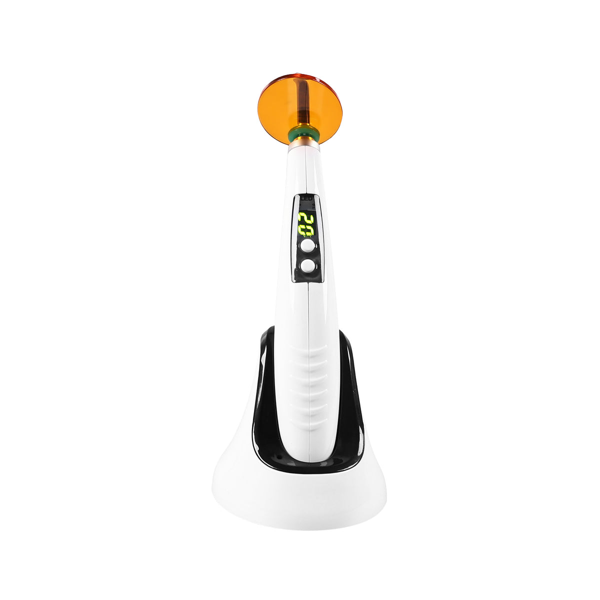 Side profile view of 1200mW 5s fast dental curing light