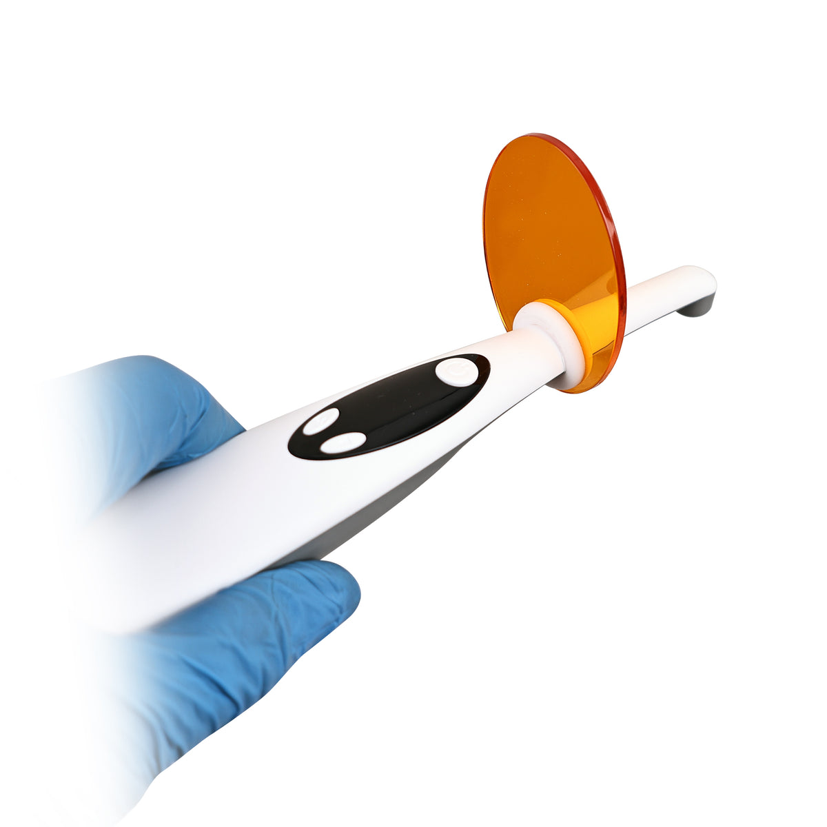 Protective shading plate accessory for dental LED curing light