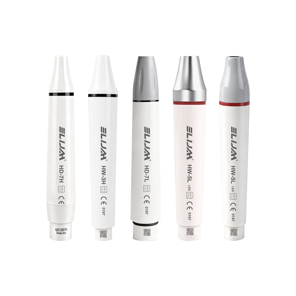 Dental ultrasonic piezo scaler handpiece LED, white background main product image