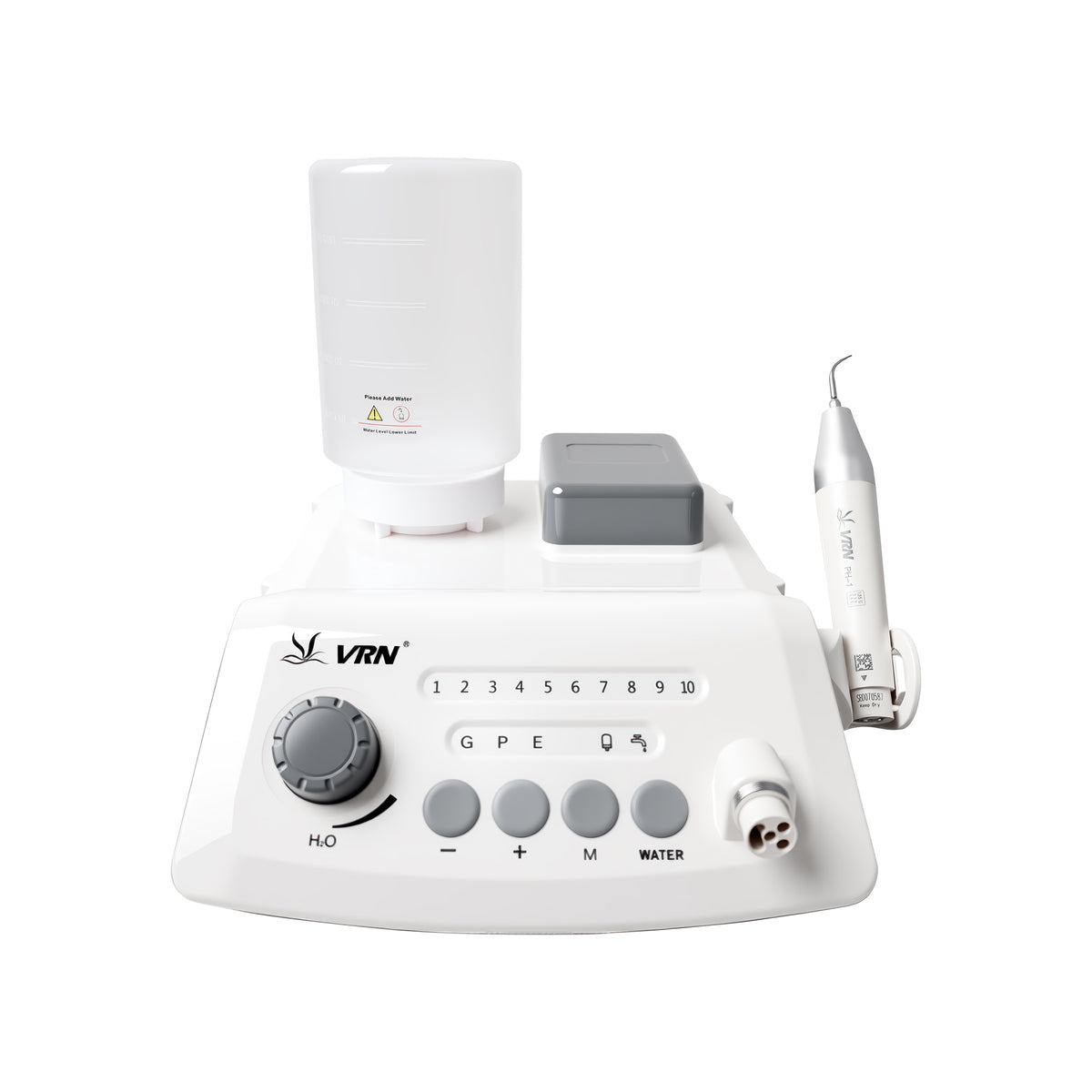 Dimension specification drawing of dental LED ultrasonic piezo scaler