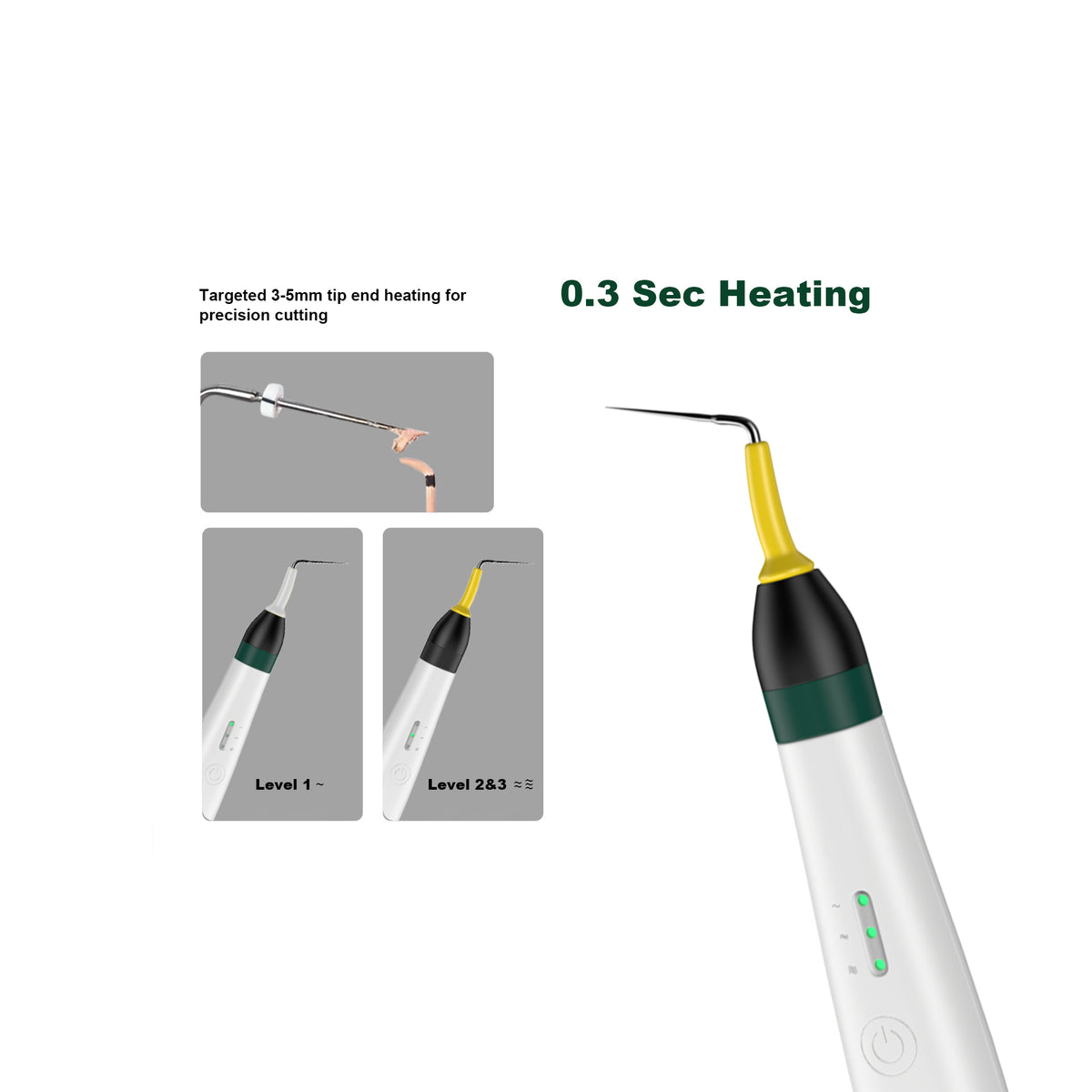 Clinical scene using obturation pen for root‑canal filling