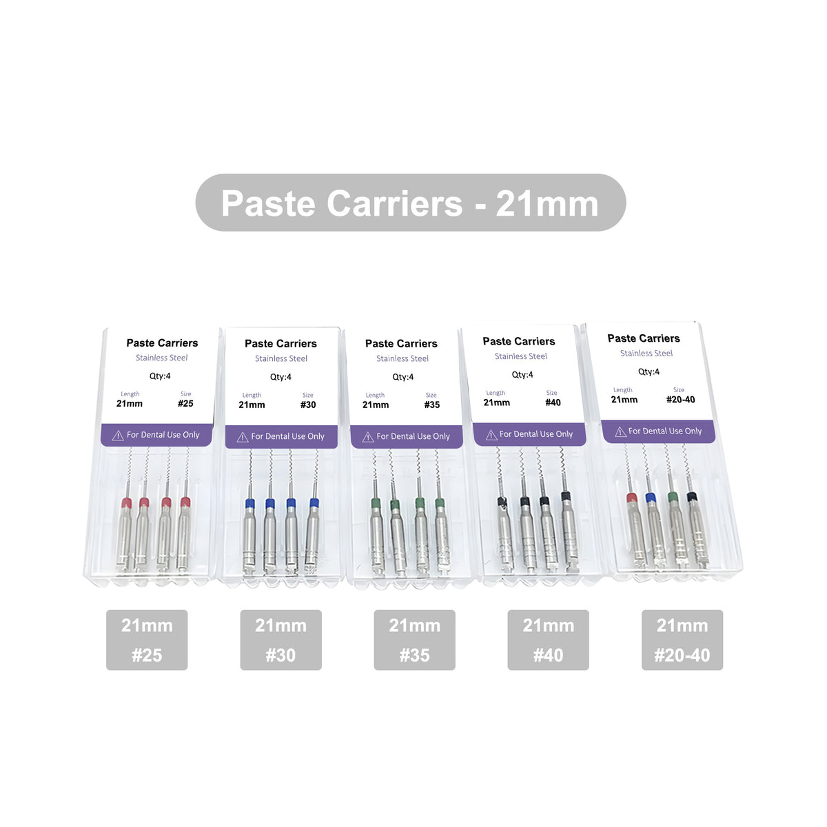 Autoclavable dental paste carrier 134℃ sterilization sign