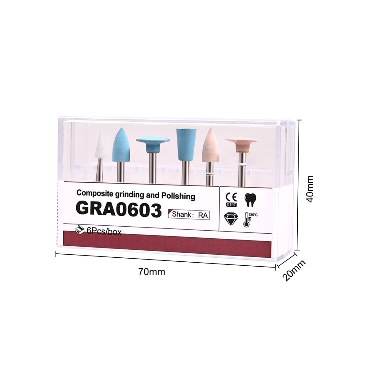 GRA0603 dental polishing kit package side label