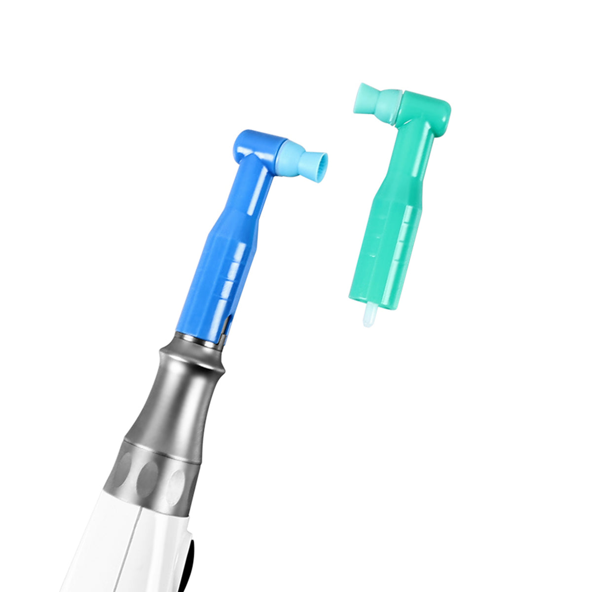 Dental wireless prophy motor with straight handpiece close‑up