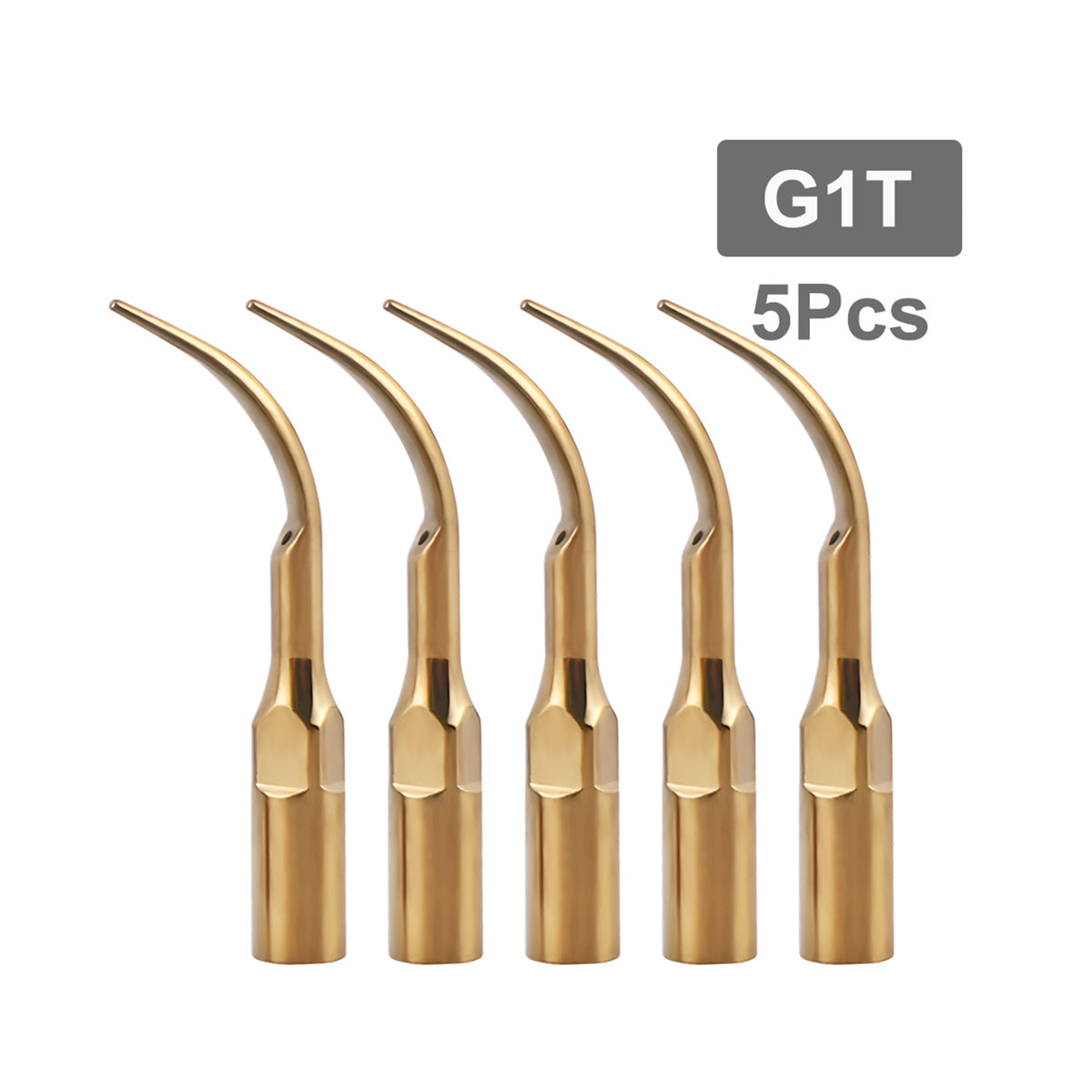 G1T‑G7T piezo scaler tips full set 45° view
