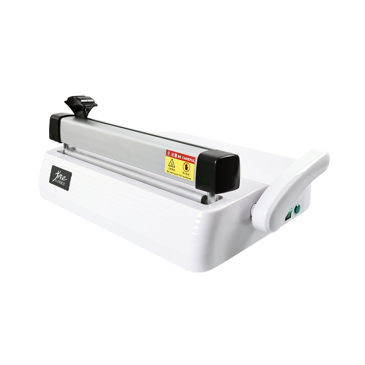 Dental sealer metal heating roller and sealing part close‑up