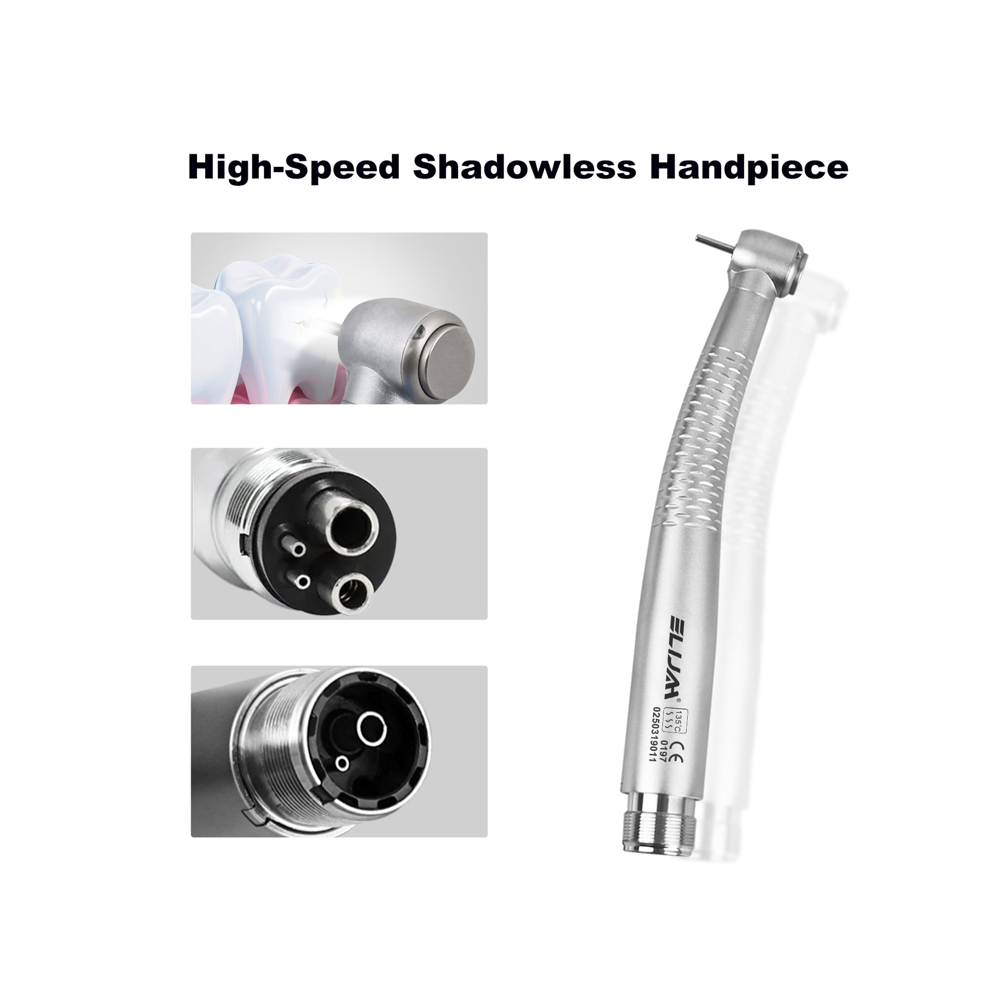 dental shadowless 5 led high speed handpiece full set display
