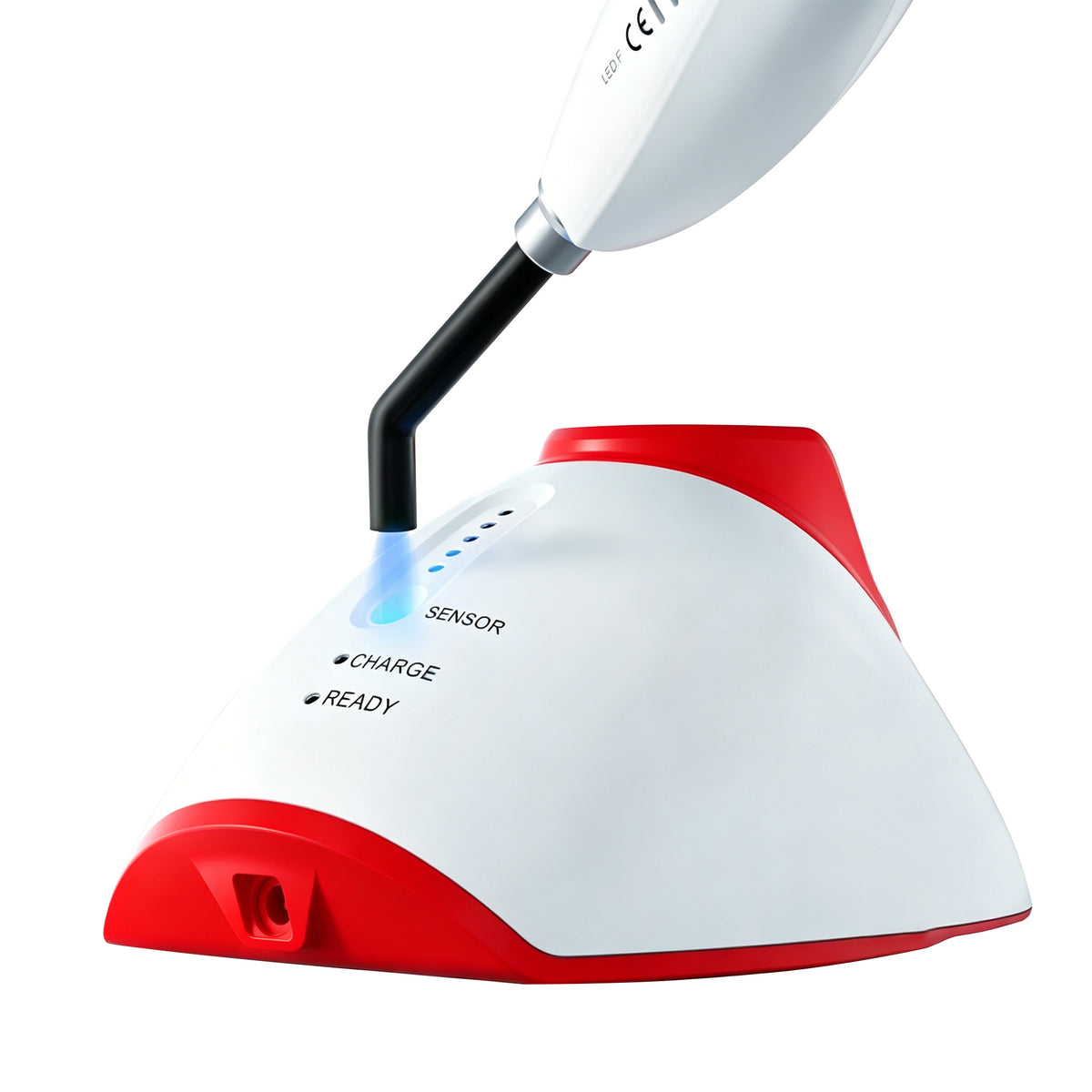 Blue light working status of wireless LED curing lamp for composite cure
